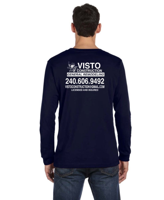 12 Long Sleeve Shirts (Single Ink Color) Front and Back
